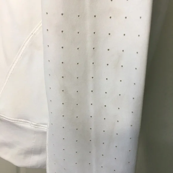 Lululemon Reflective White Long Sleeve Top Size 4 - Picture 5 of 14